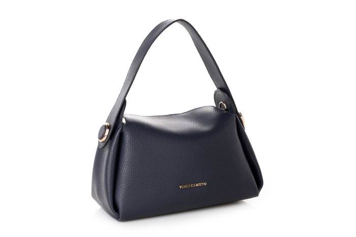 Vince Camuto Trieste - Bolso Azul Marino de Piel de Polivinilo, Elegante y Sofisticado, Ideal para Cualquier Ocasión, 29x11x16cm